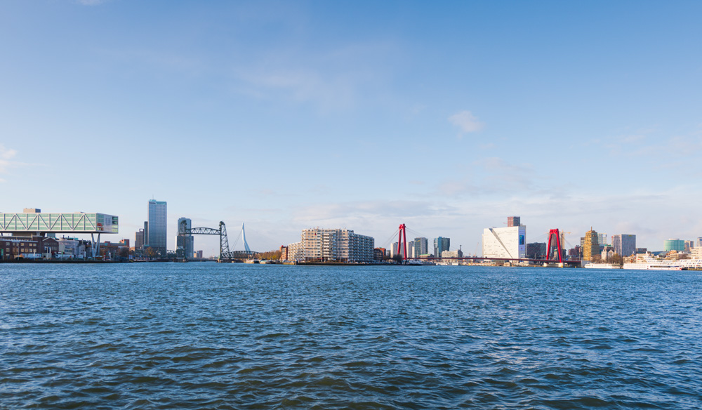 Rotterdam Unilever Unilevergebouw De Hef Kop van Zuid Erasmusbrug Noordereiland Willemsbrug Willemswerf Maasboulevard