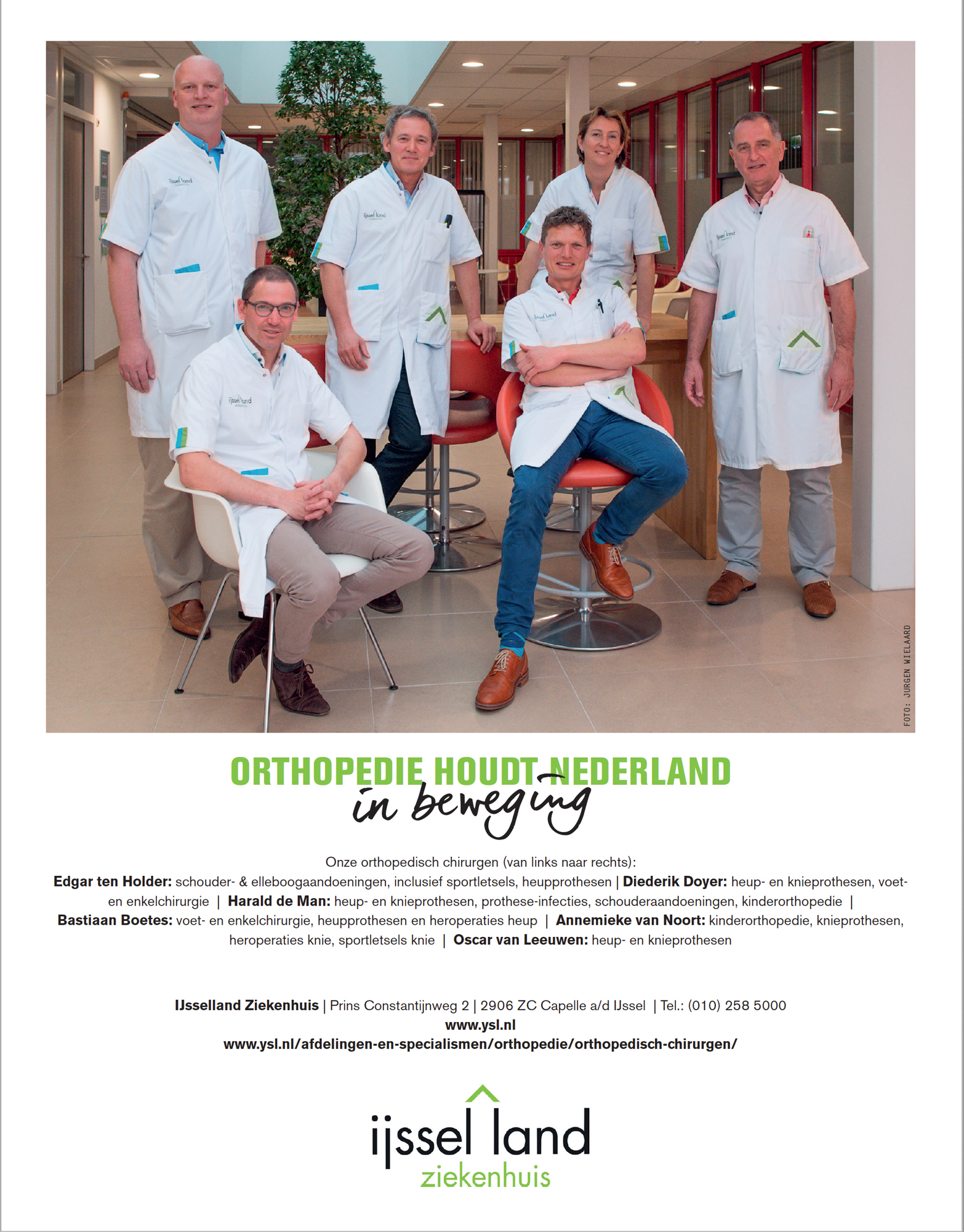 Vakgroep Orthopedie NVO Tijdschrift Orthopedie IJsselland Ziekenhuis Capelle aan den IJssel